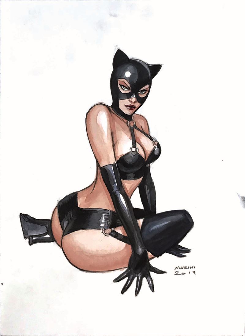 Enrico Marini (1969) Catwoman  - Auction Masters of Comics - I - Cambi Casa d'Aste