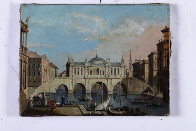 Pittore del XIX-XX Secoloveduta Fantastica di Venezia