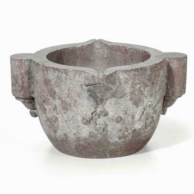 Mortaio Marmo Rosso. Lapicida del XVIII Secolo