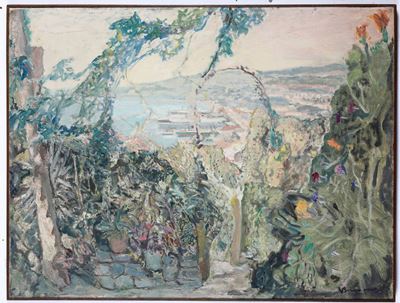 Vittorio Bergagna (1884 - 1965)veduta di Trieste