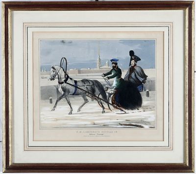 Incisione Raffigurante s.M. L'empereur Nicolas I, Pubblicato per Daziaro a Mosca e S.pietroburgo