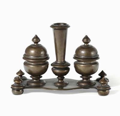 Calamaio. Bronzo Fuso e Tornito. XVIII-XIX Secolo
