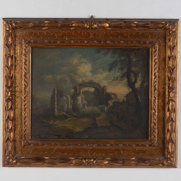 Ignoto pittore del XVIII secolo Paesaggio