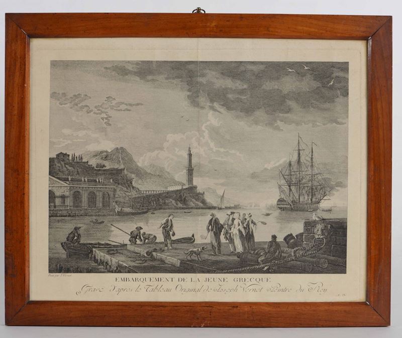 Joseph Vernet Embarquement ...  - Auction Old Prints and Engravings | Cambi Time - Cambi Casa d'Aste