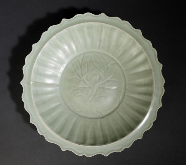 A Longquan plate, China, Ming Dynasty, 1500s