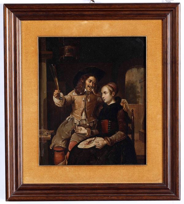 Rembrandt Harmenszonn van Rijn - Rembrandt van rijn (1606-1669), copia da copia da L'allegra coppia