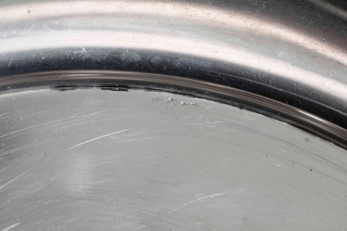 Ciotola in Argento con Decoro a Torchon, Argenteria Italiana del XX Secolo