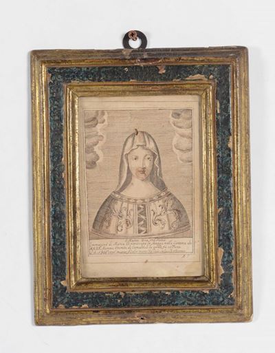 Stampa Popolare a Soggetto Sacrosanta Maria Ora Pro Nobis...