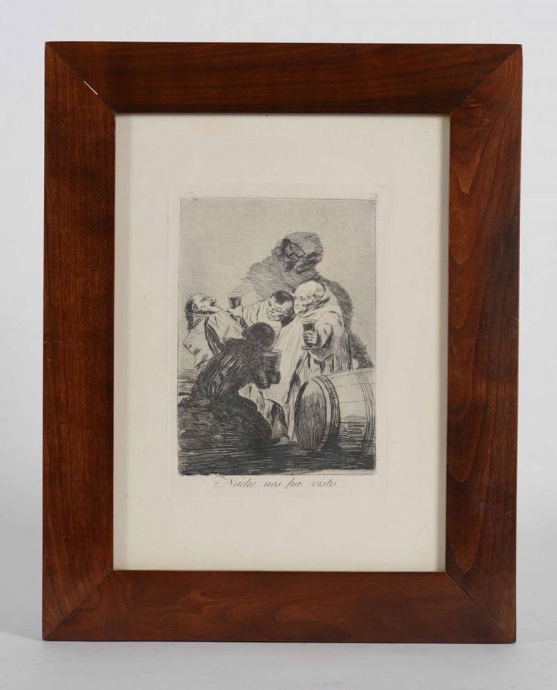 Francisco Goya Nadie nos ha visto  - Asta Stampe, Incisioni Antiche, Carte geografiche e Libri | Cambi Time - Cambi Casa d'Aste