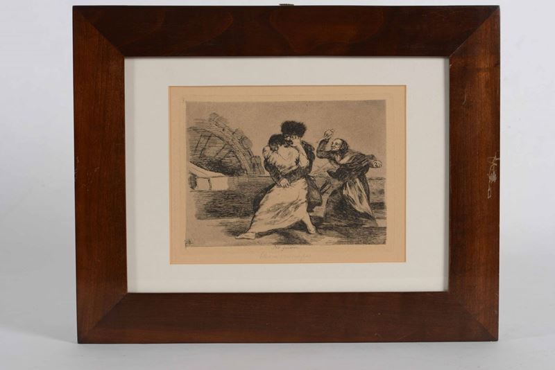 Francisco Goya No requieren  - Asta Stampe, Incisioni Antiche, Carte geografiche e Libri | Cambi Time - Cambi Casa d'Aste