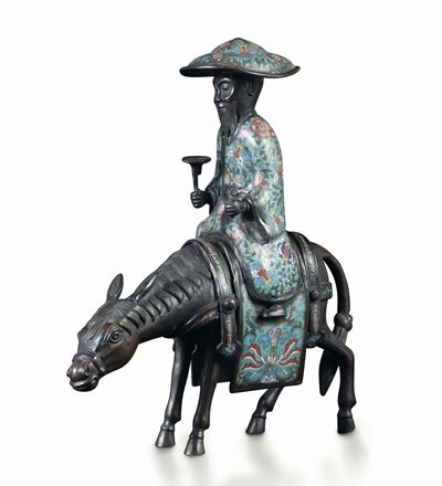 Personaggio di Rango che Cavalca un Mulo