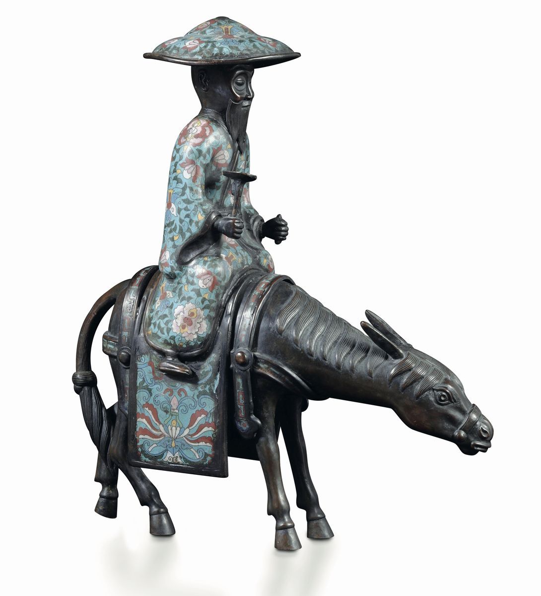 Personaggio di Rango che Cavalca un Mulo