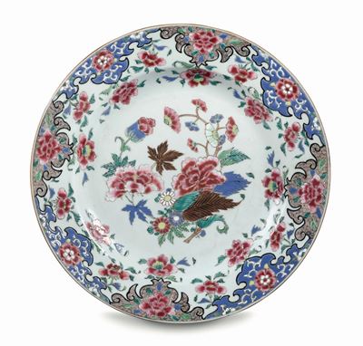 Piatto in Porcellana, Cina, Dinastia Qing, Era Yongzheng (1723-1735)