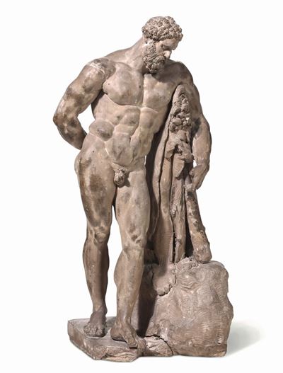 Ercole Farnese Terracotta Scultore del XVIII Secolo