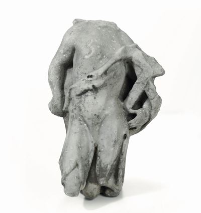 Frammento di Figura Maschile (san Giovanni Battista?). Marmo Bianco. Lapicida del XVII-XVIII Seco...