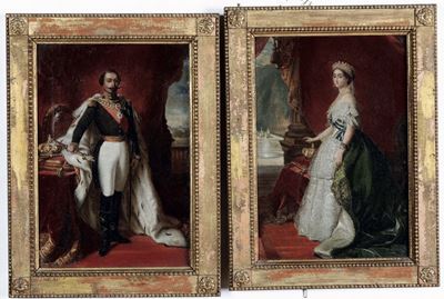 Eugene Savioz (1821 - ?)napoleone III e L'imperatrice Eugenia
