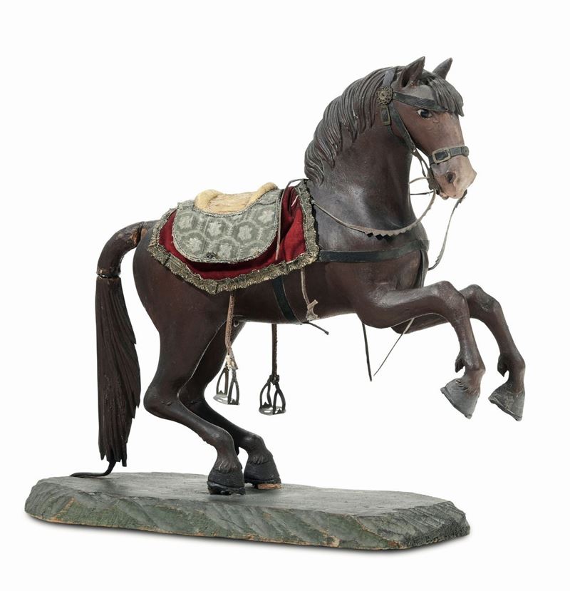 Cavallo da presepe Genova XVIII-XIX secolo  - Auction Italian Dwellings - Cambi Casa d'Aste