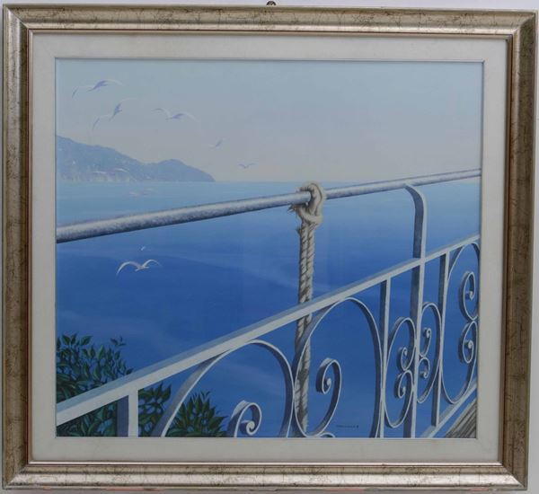 Pittore del XX secolo Veduta di Portofino