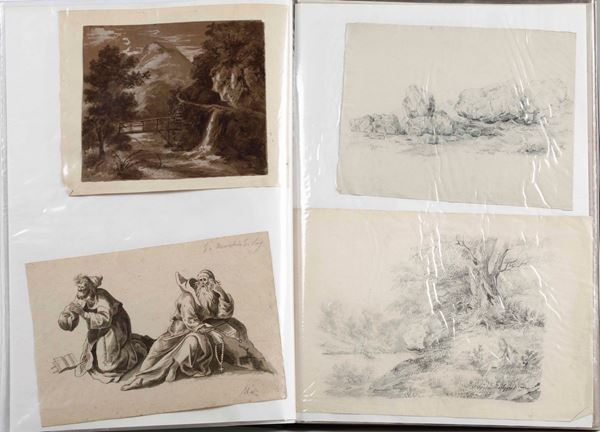 Raccolta di disegni del XIX-XX secolo, area bergamasca Disegni di area bergamasca