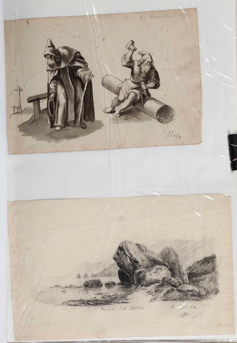Raccolta di Disegni del XIX-XX Secolo, Area Bergamascadisegni di Area Bergamasca
