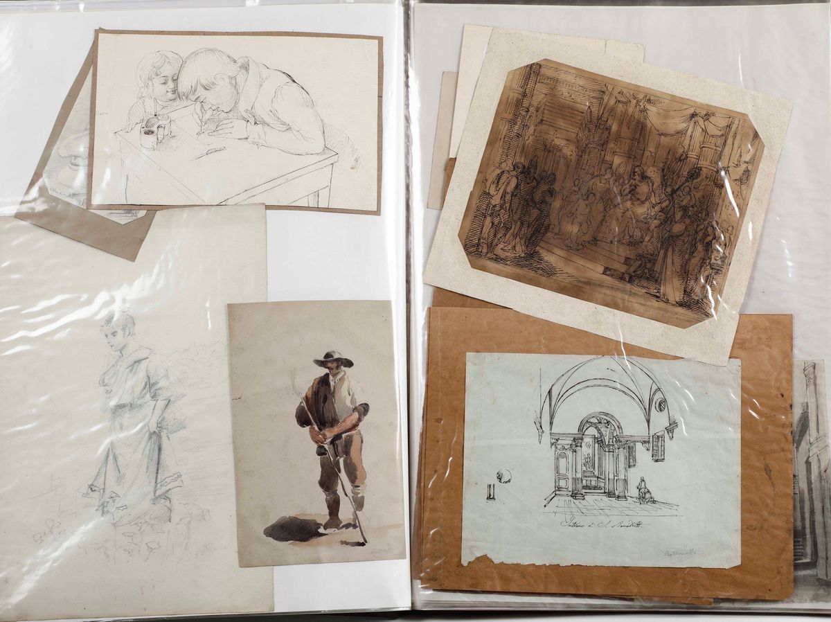 Raccolta di Disegni del XIX-XX Secolo, Area Bergamascadisegni di Area Bergamasca