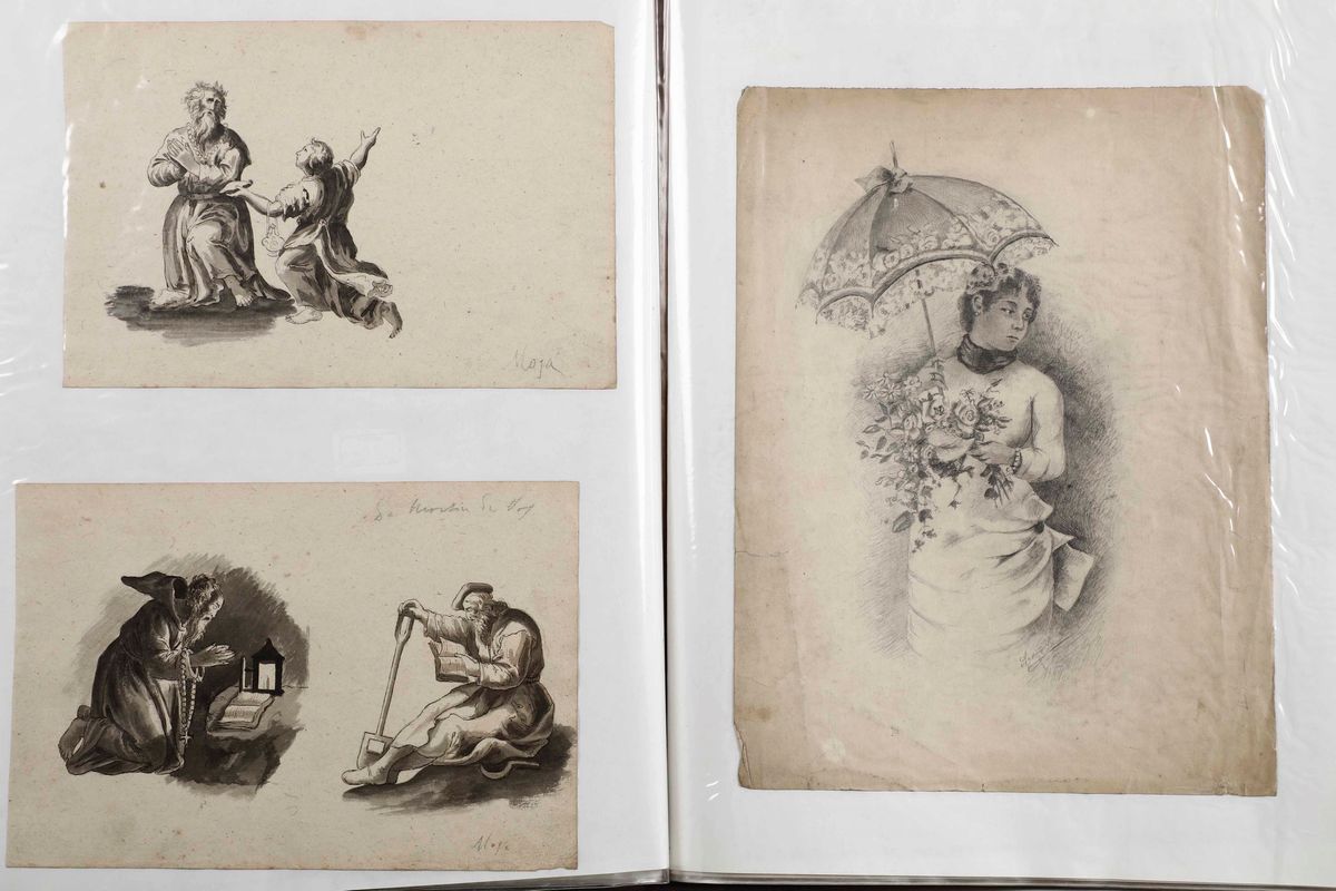 Raccolta di Disegni del XIX-XX Secolo, Area Bergamascadisegni di Area Bergamasca