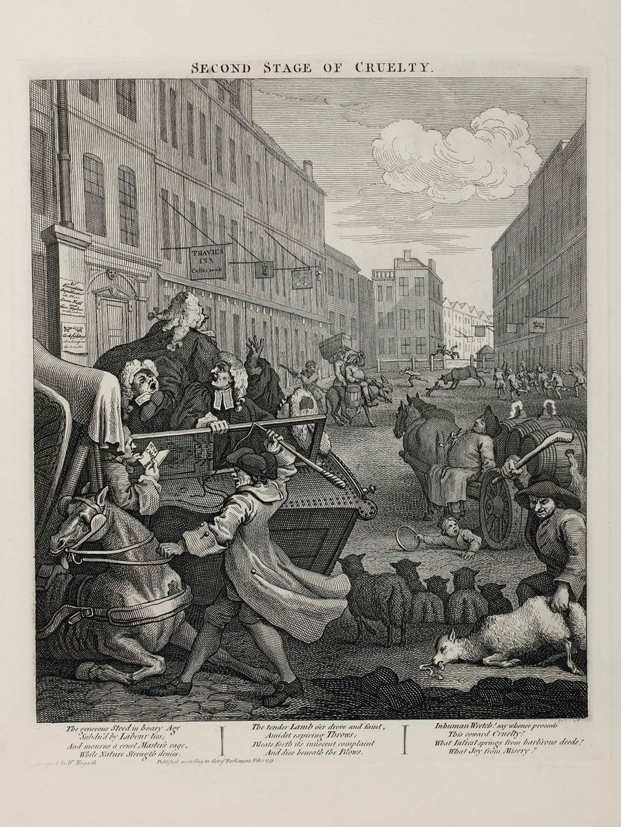 William Hogart (1697 - 1764)raccolta di Stampe Umoristiche e Satiriche del Celebre Pittore e Inci...