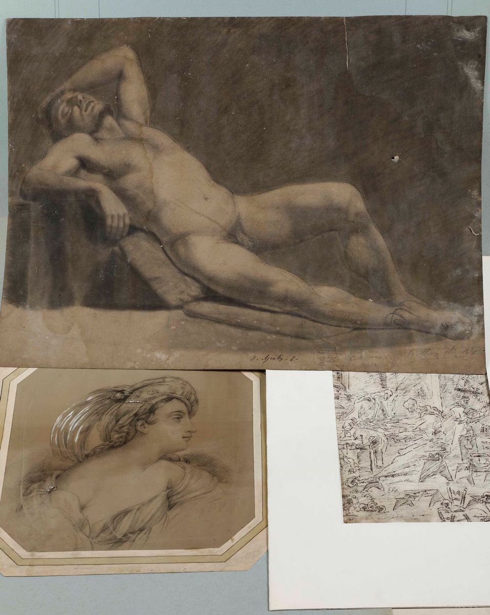 Lotto di Disegni del XVIII-XIX Secolodisegni dei Secoli XVIII-XIX