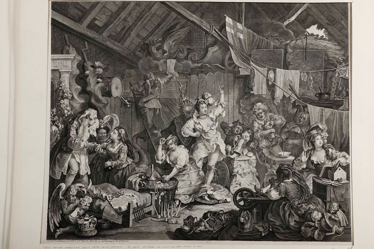 William Hogarth (1697 -1764)grande Raccolta di Incisioni del Celebre Pittore e Incisore Satirico ...