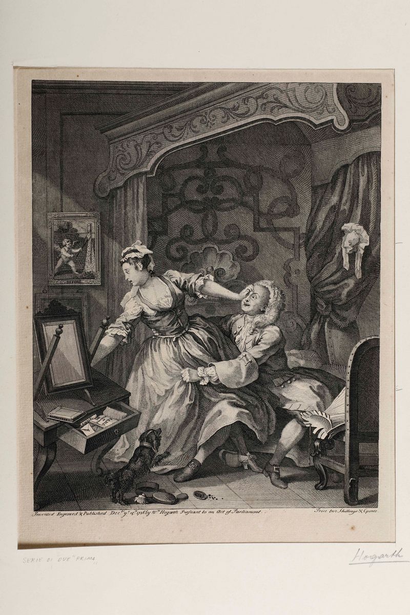 William Hogarth (1697 -1764)grande Raccolta di Incisioni del Celebre Pittore e Incisore Satirico ...