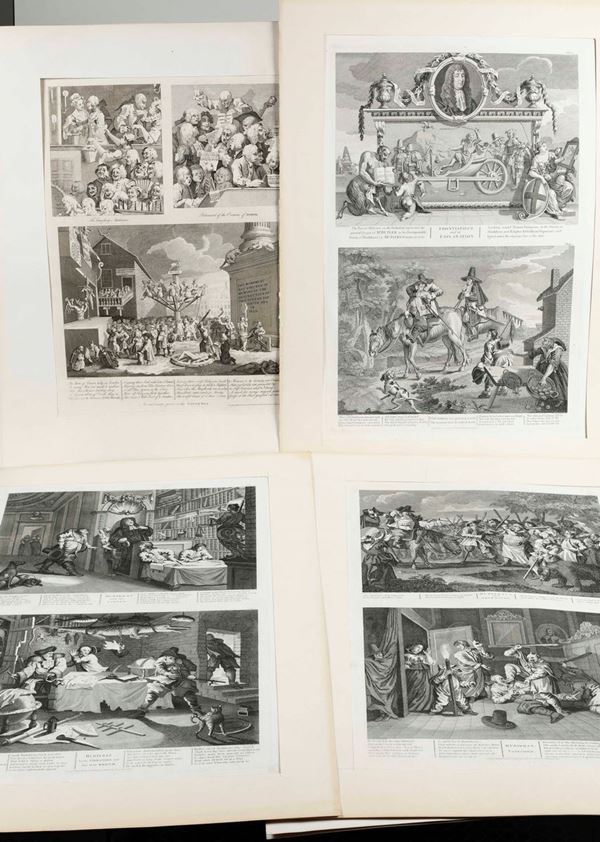 William Hogarth (1697 -1764) Ampia raccolta di stampe di e da soggetti del celebre pittore satirico e caricaturista londinese