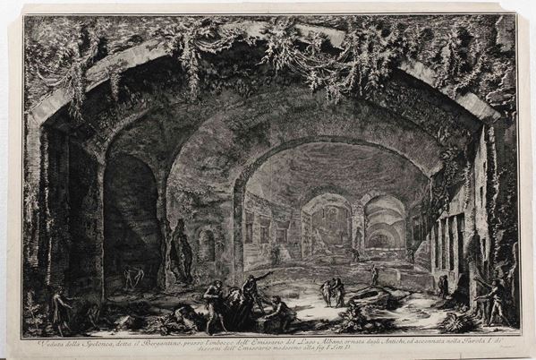 Piranesi Giovanni Battista (1720 - 1778) Due fogli di antichità romane