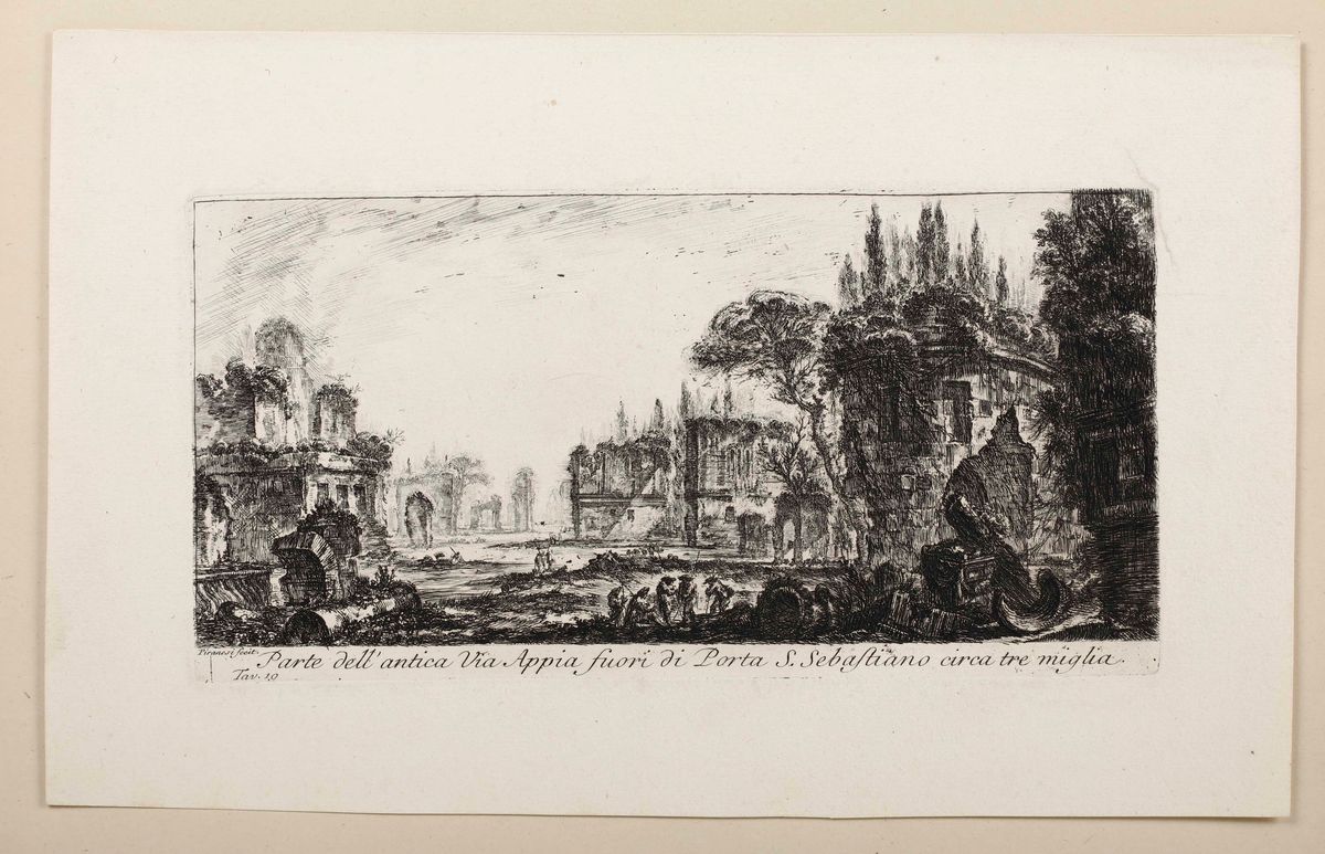 Piranesi Giovanni Battista (1720 - 1778)sei Incisioni di Piccolo e Medio Formato