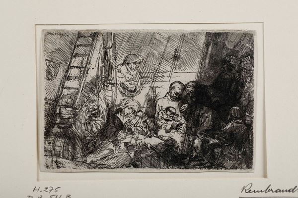 Rembrandt Van Rijn La circoncisione (1654)