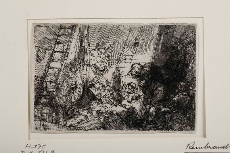 Rembrandt Van Rijn La circoncisione (1654)  - Asta Stampe, Incisioni Antiche, Carte geografiche e Libri | Cambi Time - Cambi Casa d'Aste