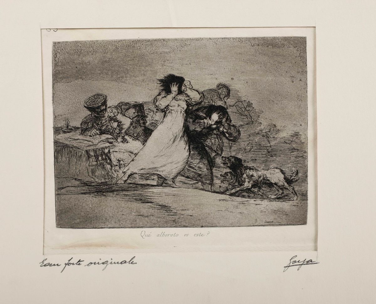 Goya Francisco (1746-1828)cinque Belle Incisioni Originali.