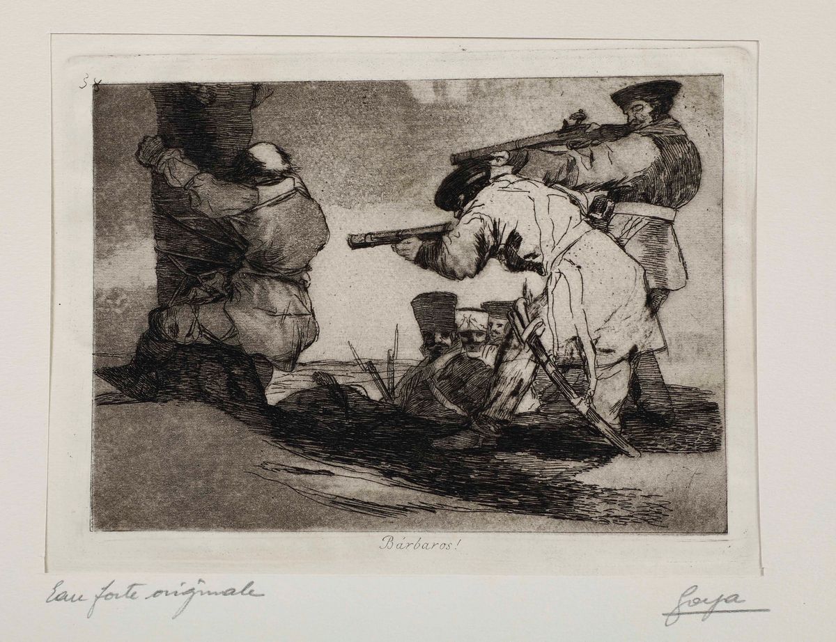Goya Francisco (1746-1828)cinque Belle Incisioni Originali