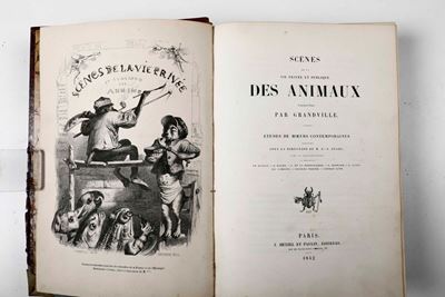 Grandville Jean-ignace-isidorescenes De la Vie Privee Et Publique Des Animaux... Paris, J. Hetzel...