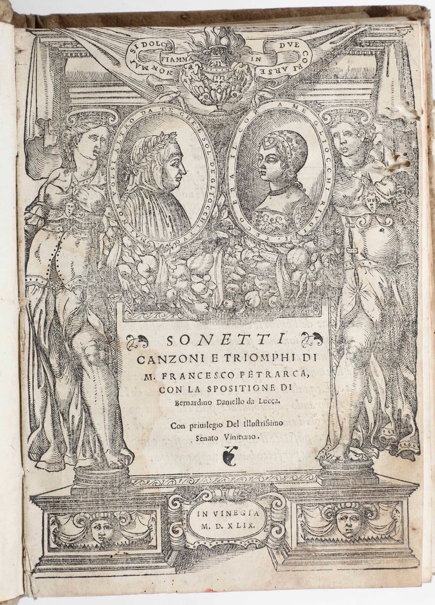 Petrarca, Francescosonetti e Canzoni...venezia,1549