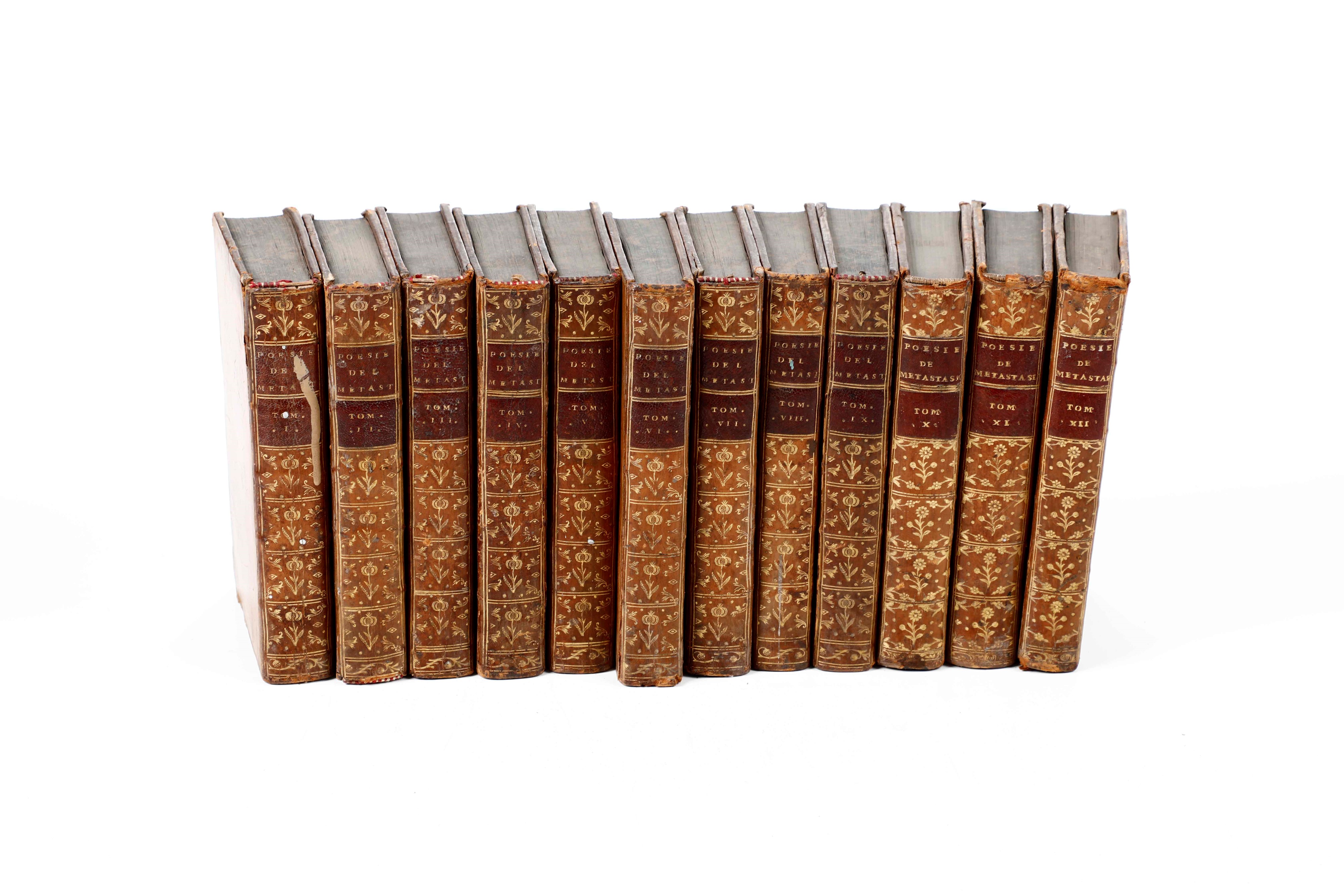 Pietro Metastasio - Metastasio, Poesie del Signor Abate: Edizione Completa in 12 Tomi, Parigi, 17...