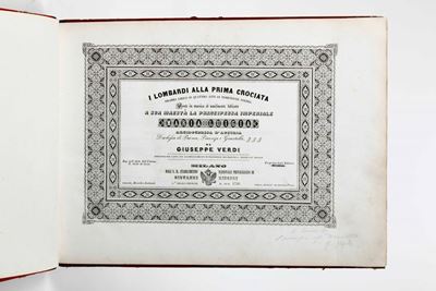 Verdi Giuseppei Lombardi alla Prima Crociata... Milano, Ricordi, Dopo il 1843.