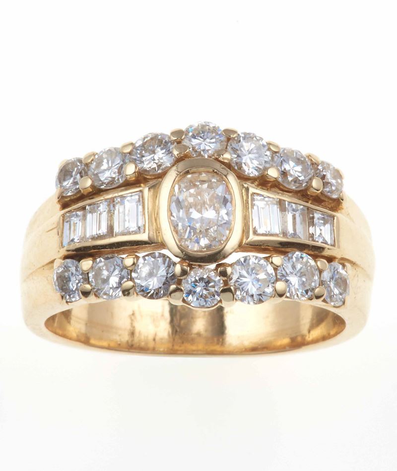 Anello con diamanti  - Auction Jewels | Cambi Time - Cambi Casa d'Aste
