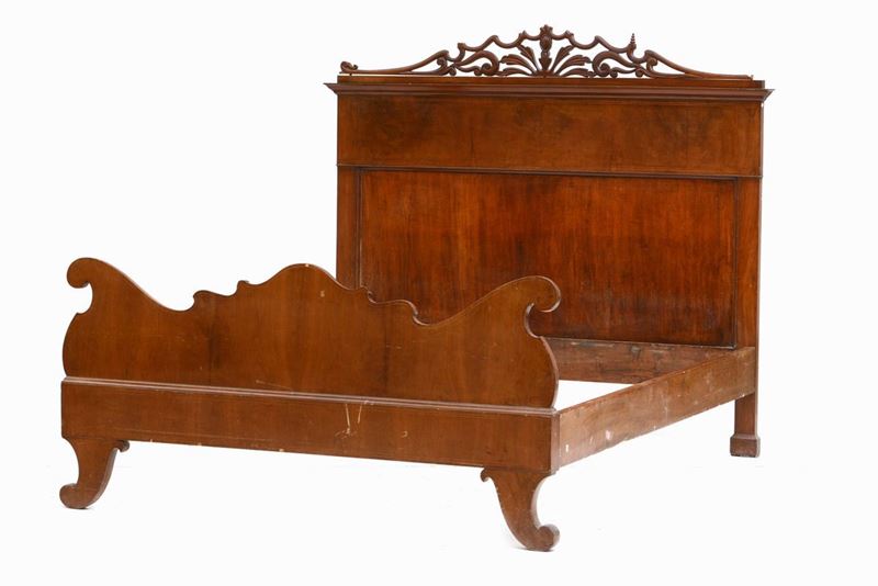 Letto Carlo X in noce  - Auction Antiques | Cambi Time - Cambi Casa d'Aste
