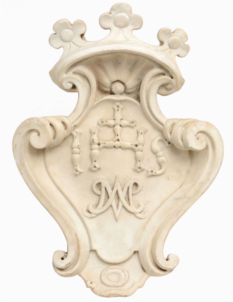 Stemma in marmo scolpito, XVII-XVIII secolo  - Auction Antiques | Cambi Time - Cambi Casa d'Aste