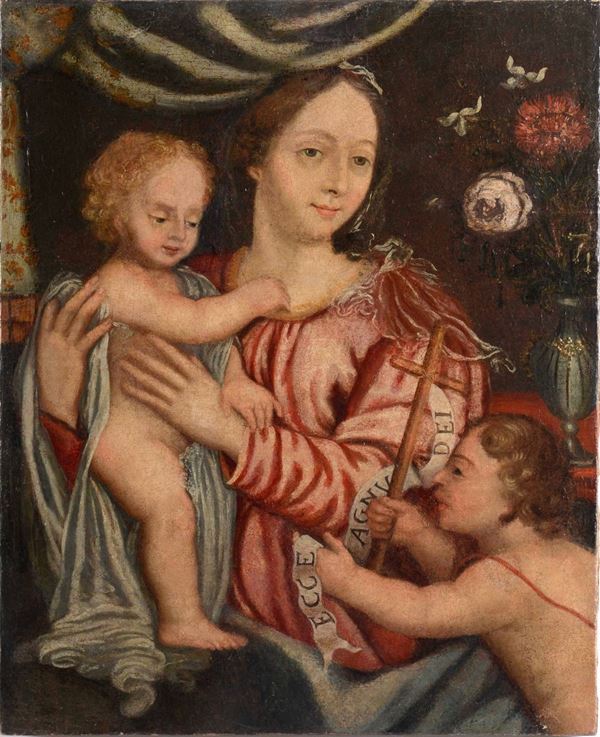 Scuola piemontese del XVII secolo Madonna con Bambino