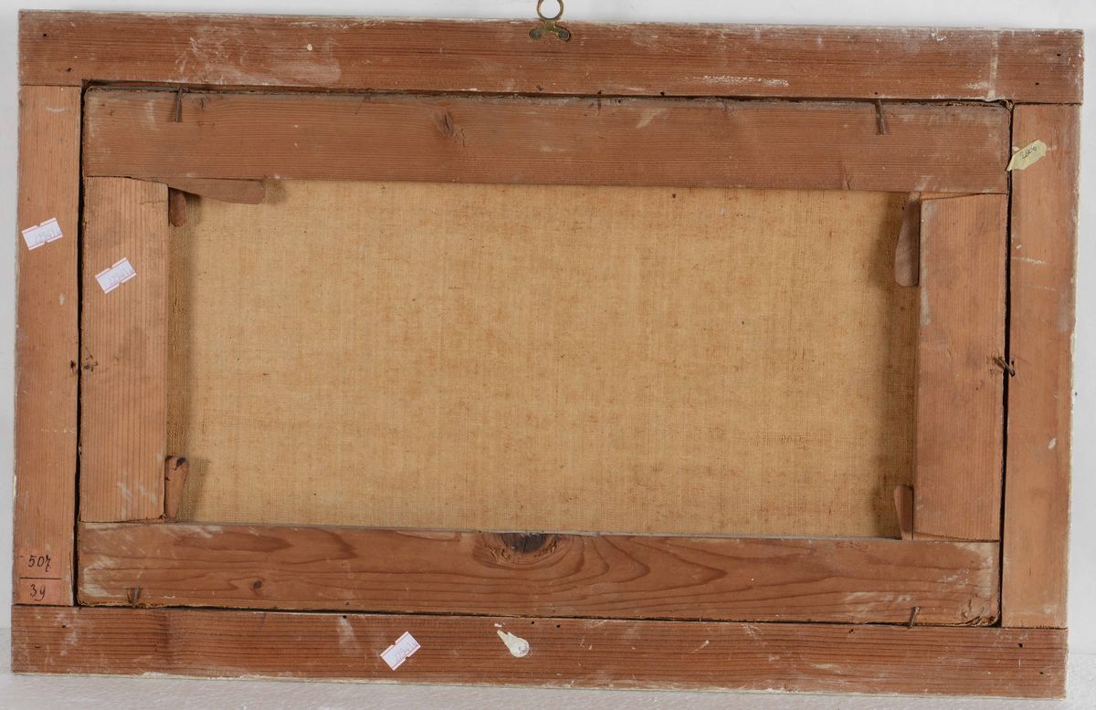 Scuola Genovese del XVIII Secolo; con Cornice CM 38x61gesù Bambino con San Giovannino e Putto