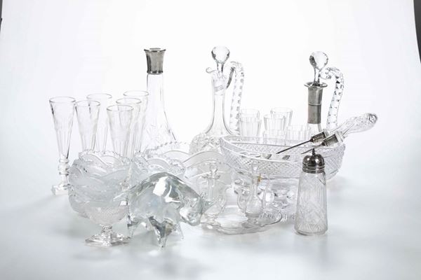 Vari cristalli e vetri  inizio XIX - XX secolo