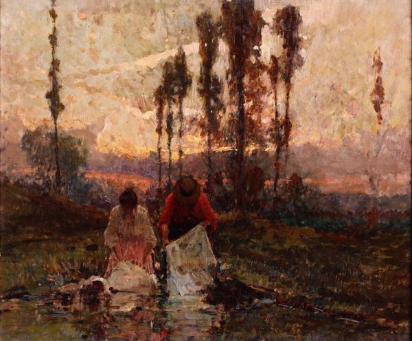 Alessandro Lupo (1876-1953) Il bucato del mattino