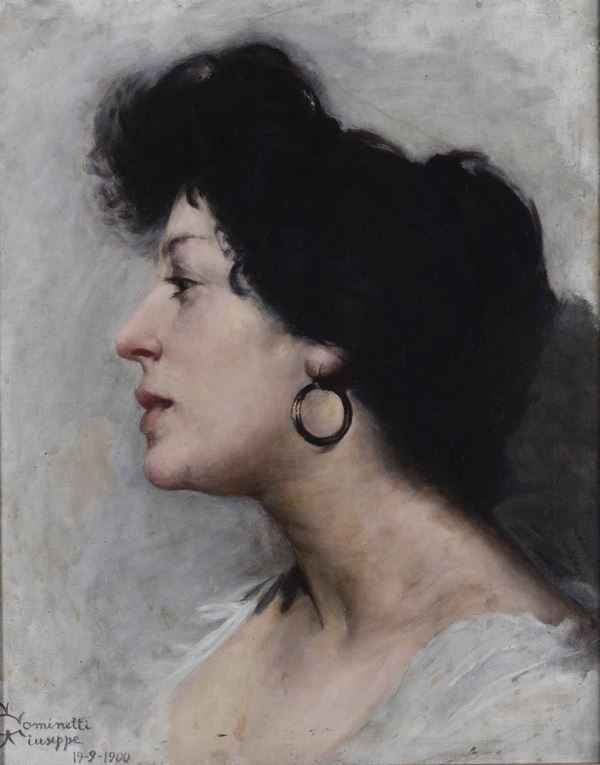 Giuseppe Cominetti (1882-1930) Testa di ragazza