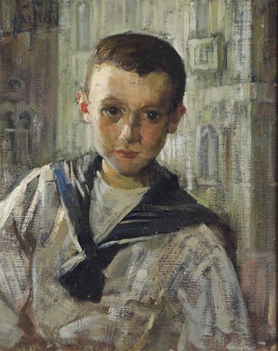 Alessandro Milesi (1856-1945)ritratto di Giorgio, Figlio di Angelo Balbi